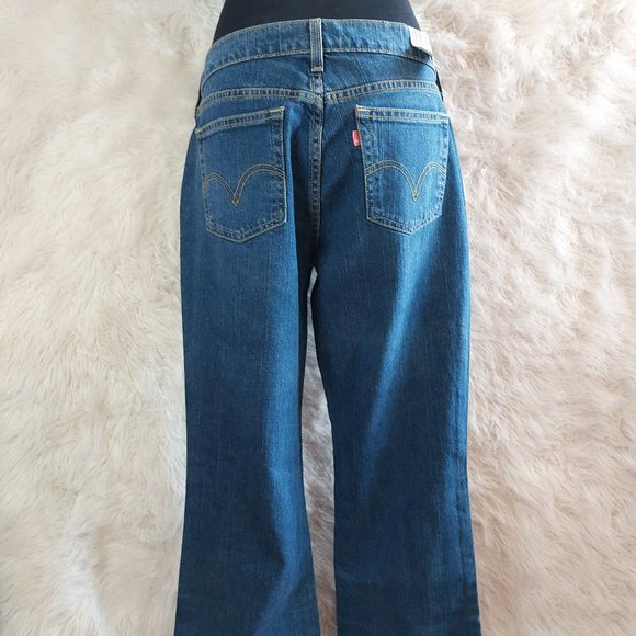 Aeropostel Women's Blue Hailey Flair Juniors 5/6 Short Denim Jeans - Picture 2 of 11